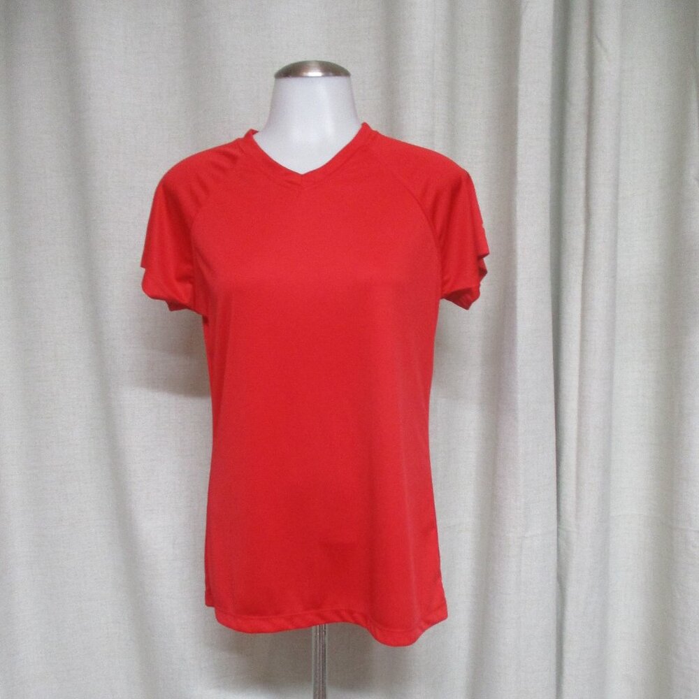 CHAMPION Performance  red stretch V neck T shirt top